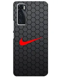 Чехол для Vivo V20 se с картинкой «Nike — карбоновая сетка» Чехол для Vivo V20 se с картинкой «Nike — карбоновая сетка»