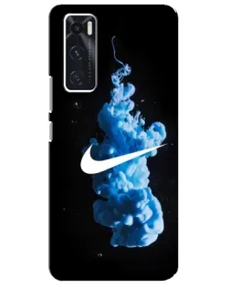 Чехол для Vivo V20 se с картинкой «Nike и синий дым»