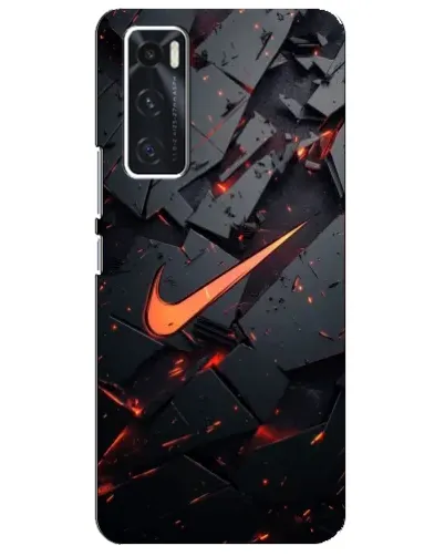 Чехол для Vivo V20 se с картинкой «Nike — эффект разломов» Чехол для Vivo V20 se с картинкой «Nike — эффект разломов»