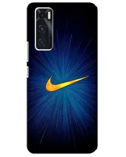 Чохол для Vivo V20 se з картинкою «Синій пульс Nike» Чохол для Vivo V20 se з картинкою «Синій пульс Nike»