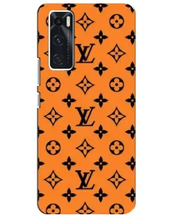 Чехол для Vivo V20 se с картинкой «Оранжевый стиль LV»