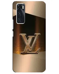 Чехол для Vivo V20 se с картинкой «LV — золотое сияние»