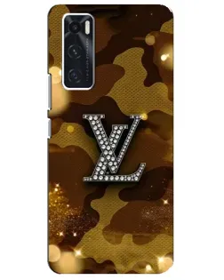 Чехол для Vivo V20 se с картинкой «Камуфляжный Louis Vuitton»