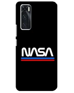 Чехол для Vivo V20 se с картинкой «NASA — классика Red Blue» Чехол для Vivo V20 se с картинкой «NASA — классика Red Blue»