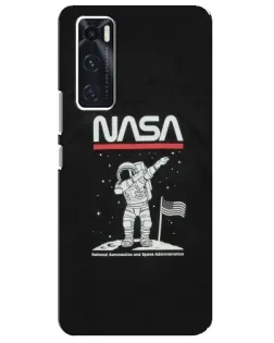 Чехол для Vivo V20 se с картинкой «NASA — шагаем по Луне» Чехол для Vivo V20 se с картинкой «NASA — шагаем по Луне»