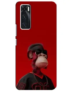 Чехол для Vivo V20 se с картинкой «Bored Ape в красном» Чехол для Vivo V20 se с картинкой «Bored Ape в красном»