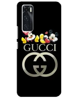 Чехол для Vivo V20 se с картинкой «Gucci — герои Disney»