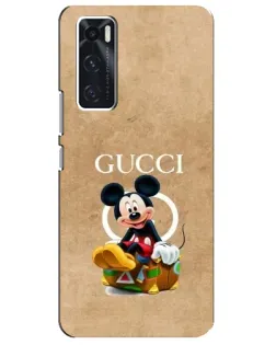 Чехол для Vivo V20 se с картинкой «Микки Маус Gucci — крафт»