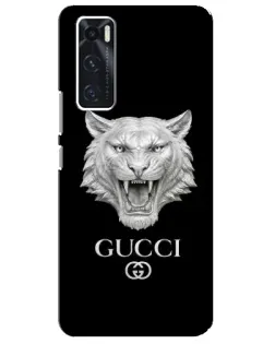 Чохол для Vivo V20 se з картинкою «Gucci — срібний лев»