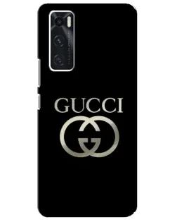 Чохол для Vivo V20 se з картинкою «Gucci — золото на чорному»