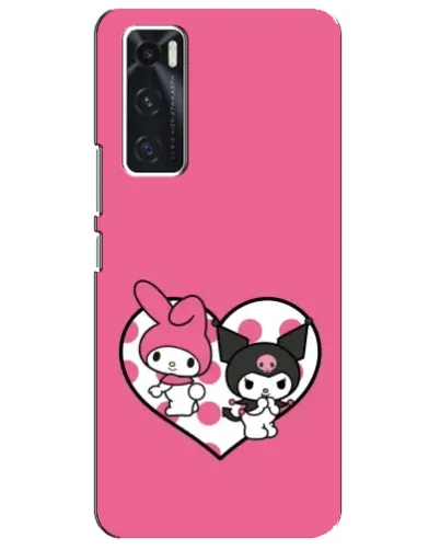 Чехол для Vivo V20 se с картинкой «Kuromi и My Melody»