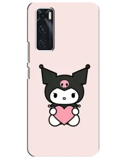 Чехол для Vivo V20 se с картинкой «Kuromi и сердце» Чехол для Vivo V20 se с картинкой «Kuromi и сердце»