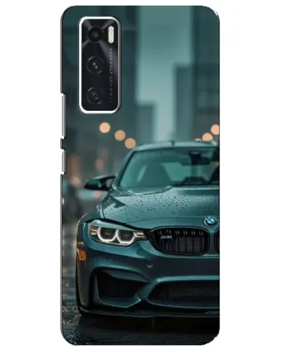 Чехол для Vivo V20 se с картинкой «BMW в огнях города» Чехол для Vivo V20 se с картинкой «BMW в огнях города»