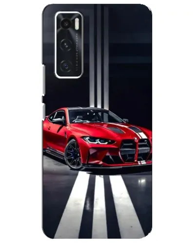 Чехол для Vivo V20 se с картинкой «Красная BMW на дороге» Чехол для Vivo V20 se с картинкой «Красная BMW на дороге»