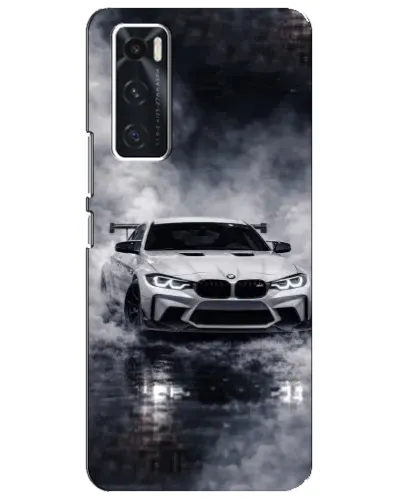 Чехол для Vivo V20 se с картинкой «BMW сквозь туман» Чехол для Vivo V20 se с картинкой «BMW сквозь туман»
