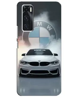 Чохол для Vivo V20 se з картинкою «BMW в білому диму» Чохол для Vivo V20 se з картинкою «BMW в білому диму»