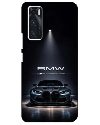 Чехол для Vivo V20 se с картинкой «BMW сквозь ночной город» Чехол для Vivo V20 se с картинкой «BMW сквозь ночной город»
