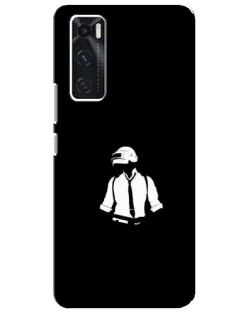 Чохол для Vivo V20 se з картинкою «PUBG — білий шолом»