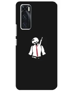 Чохол для Vivo V20 se з картинкою «PUBG — силует воїна»