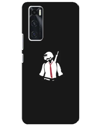 Чехол для Vivo V20 se с картинкой «PUBG — силуэт воина» Чехол для Vivo V20 se с картинкой «PUBG — силуэт воина»