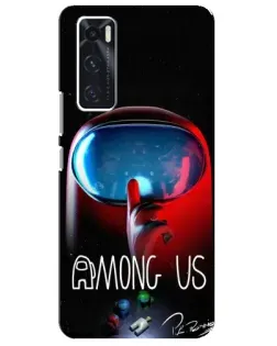 Чехол для Vivo V20 se с картинкой «Красный импостер — макро» Чехол для Vivo V20 se с картинкой «Красный импостер — макро»