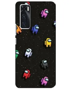 Чехол для Vivo V20 se с картинкой «Космический паттерн Among Us» Чехол для Vivo V20 se с картинкой «Космический паттерн Among Us»