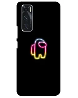 Чехол для Vivo V20 se с картинкой «Among Us градиент»