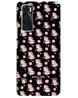 Чехол для Vivo V20 se с картинкой «Magic Unicorn паттерн»