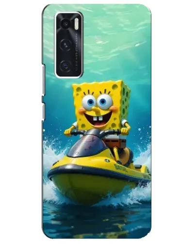 Чехол для Vivo V20 se с картинкой «Спанч Боб на гидроцикле» Чехол для Vivo V20 se с картинкой «Спанч Боб на гидроцикле»