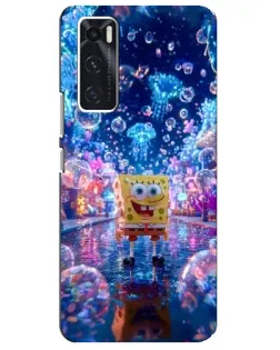 Чехол для Vivo V20 se с картинкой «Неоновый океан»