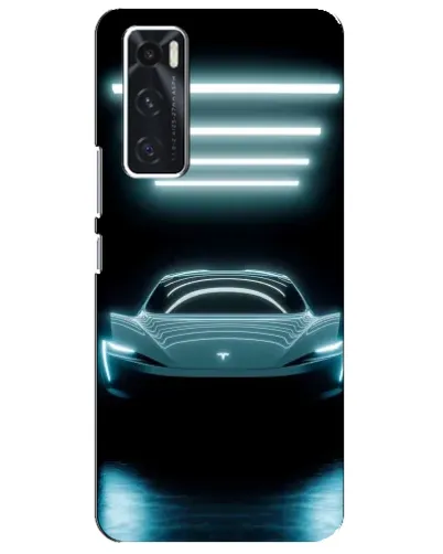 Чехол для Vivo V20 se с картинкой «Tesla в неоне» Чехол для Vivo V20 se с картинкой «Tesla в неоне»