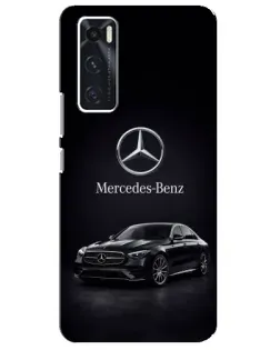Чехол для Vivo V20 se с картинкой «Mercedes — решетка радиатора»