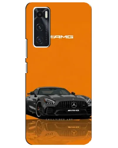 Чехол для Vivo V20 se с картинкой «Оранжевый Mercedes AMG»