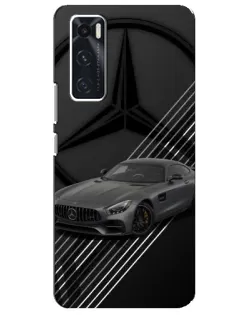 Чехол для Vivo V20 se с картинкой «Mercedes AMG — графика»