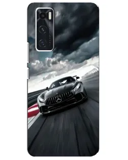Чехол для Vivo V20 se с картинкой «Гоночный Mercedes AMG»