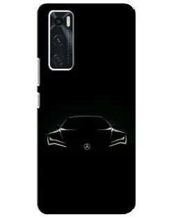 Чехол для Vivo V20 se с картинкой «Mercedes — силуэт авто» Чехол для Vivo V20 se с картинкой «Mercedes — силуэт авто»