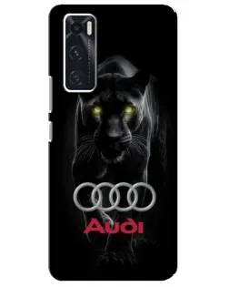 Чехол для Vivo V20 se с картинкой «Пантера и Audi» Чехол для Vivo V20 se с картинкой «Пантера и Audi»