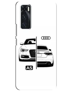 Чехол для Vivo V20 se с картинкой «Audi — контрастный дизайн» Чехол для Vivo V20 se с картинкой «Audi — контрастный дизайн»