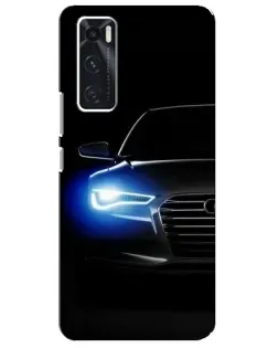 Чехол для Vivo V20 se с картинкой «Неоновый взгляд Audi» Чехол для Vivo V20 se с картинкой «Неоновый взгляд Audi»