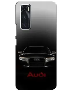 Чехол для Vivo V20 se с картинкой «Audi — градиентный контур» Чехол для Vivo V20 se с картинкой «Audi — градиентный контур»