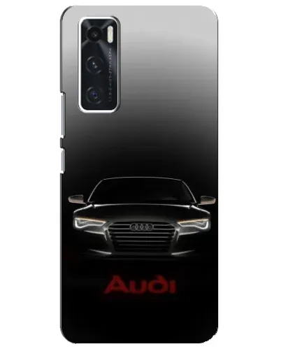 Чехол для Vivo V20 se с картинкой «Audi — градиентный контур»