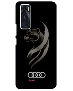 Чехол для Vivo V20 se с картинкой «Графика — пантера и Audi» Чехол для Vivo V20 se с картинкой «Графика — пантера и Audi»