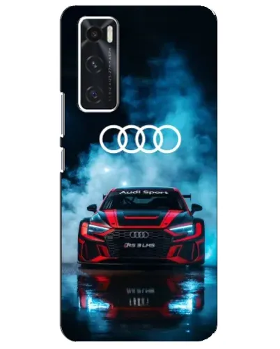 Чехол для Vivo V20 se с картинкой «Audi Sport — неон»