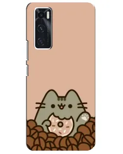 Чехол для Vivo V20 se с картинкой «Кофейный Пушин»