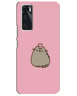 Чехол для Vivo V20 se с картинкой «Pusheen сердце»