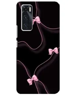 Чехол для Vivo V20 se с картинкой «Розовые ленты»
