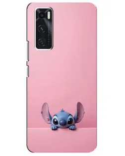 Чехол для Vivo V20 se с картинкой «Stitch выглядывает»