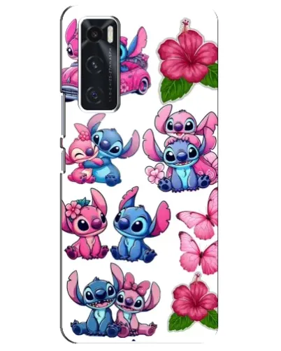 Чохол для Vivo V20 se з картинкою «Стікери Stitch та Angel»