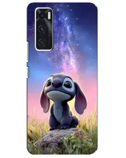 Чехол для Vivo V20 se с картинкой «Стич на рассвете»
