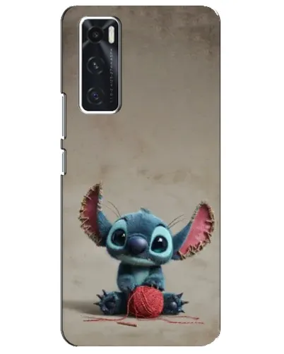 Чохол для Vivo V20 se з картинкою «Стіч на чоричневому фоні»